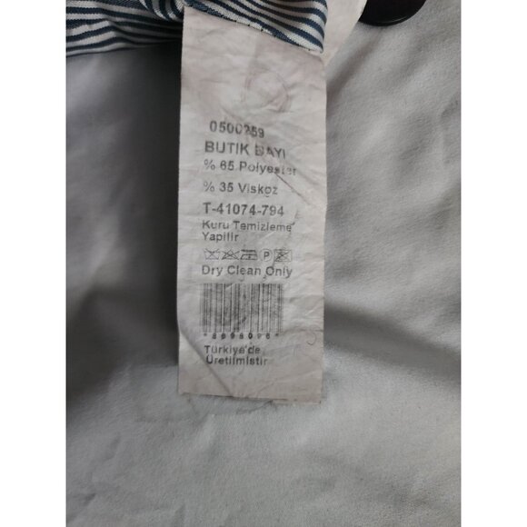 Butik Dayi Women's Black Notch Lapel Single Button Suit Blazer Coat Size 8 - Picture 11 of 11